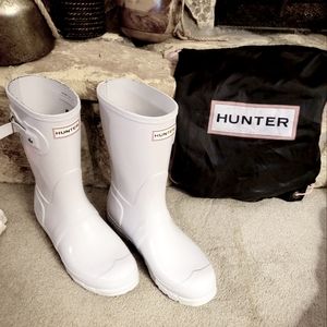 HUNTER RAIN BOOTS with Boot Bag size 9